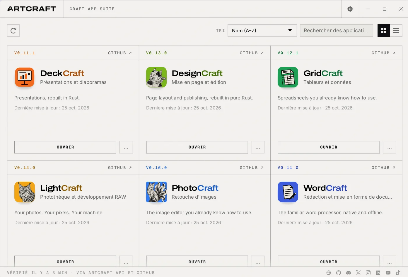Luncher d’ArtCraft